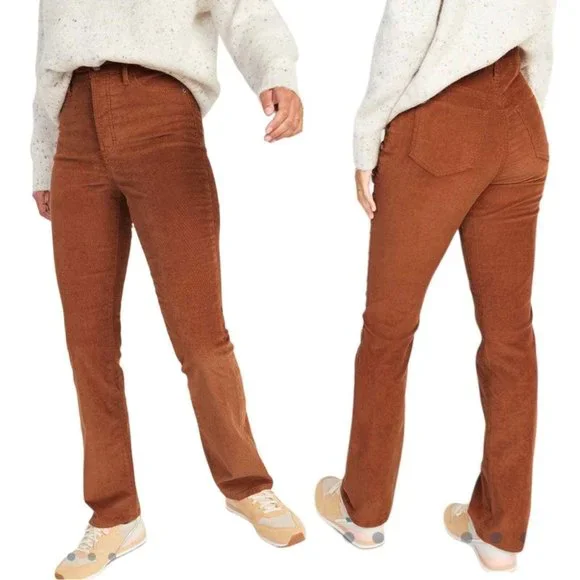 NWT Old Navy Extra High-Waisted Kicker Corduroy Boot-Cut Pants for Women - Picture 4 of 7